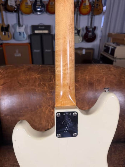1967 Fender Mustang Guitar - Olympic White - OHSC