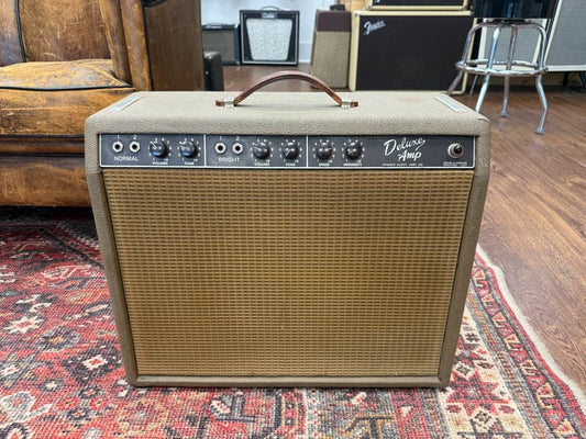 1962 Fender Deluxe 6G3 Brownface 20-Watt 1x12" Guitar Combo - Brown