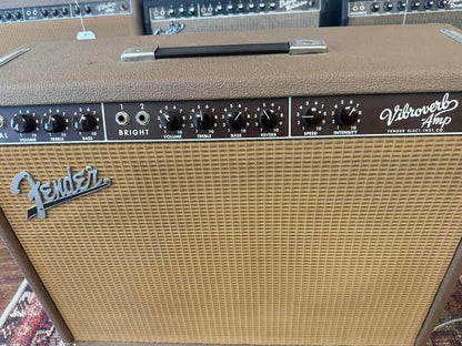1963 Fender Vibroverb 6G16 Brownface 40-Watt 2x10" Guitar Combo - Brown