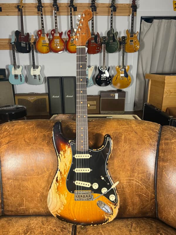 2022 Fender Custom Shop Limited Poblano Roasted Stratocaster Relic - Sunburst