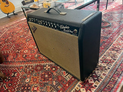 1965 Fender Vibrolux Reverb 2-Channel 35-Watt 2x10" Guitar Combo - Black Panel