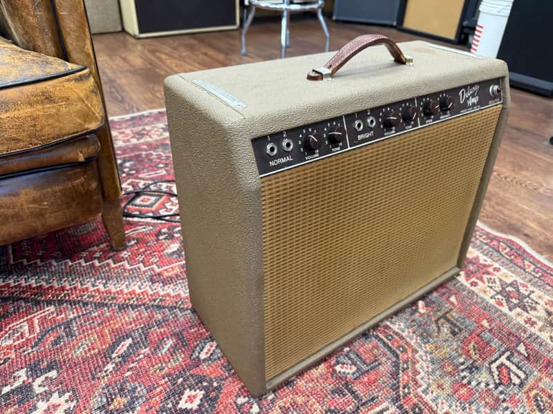 1962 Fender Deluxe 6G3 Brownface 20-Watt 1x12" Guitar Combo - Brown