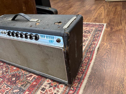 1968 Fender Twin Reverb "Drip Edge" 2-Channel 100-Watt 2x12" Guitar Combo - Silverface