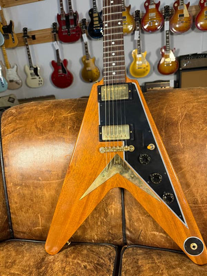 2021 Gibson Custom Shop '58 Mahogany Flying V Reissue - VOS Natural Walnut