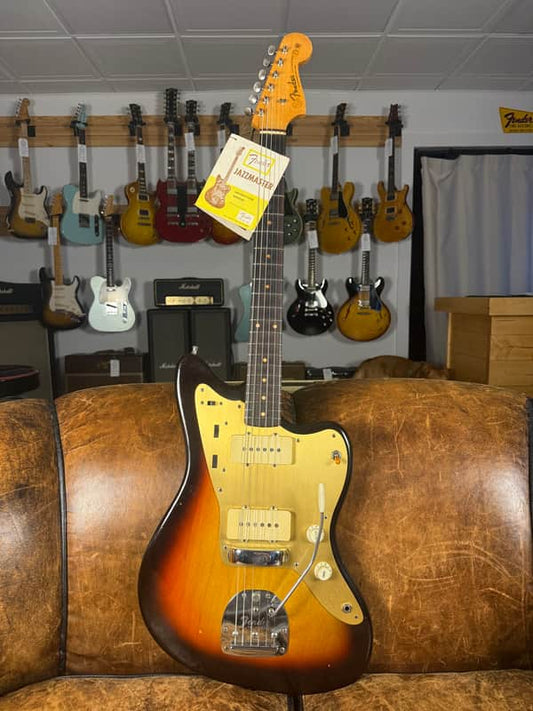 1959 Fender Jazzmaster - Sunburst with Gold Anodized Pickguard - OHSC - Ex. Brian Fallon