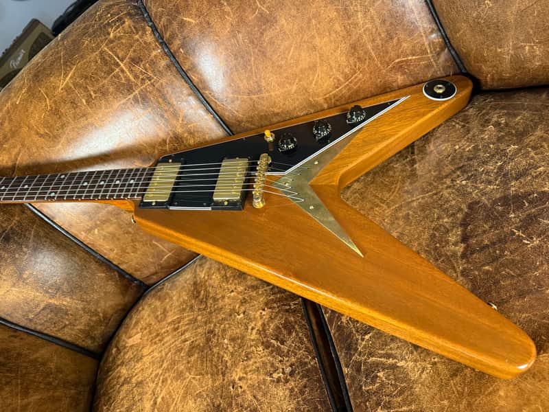 2021 Gibson Custom Shop '58 Mahogany Flying V Reissue - VOS Natural Walnut