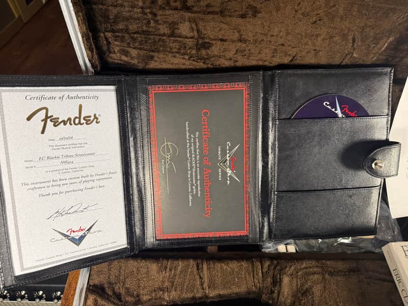 2006 Fender Custom Shop Masterbuilt Eric Clapton Blackie Tribute - Black