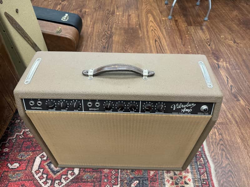 1962 Fender Vibrolux 6G11 Brownface 30-Watt 1x12" Guitar Combo - Brown