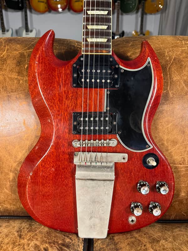 1965 Gibson SG Standard with Maestro Vibrola - Cherry - 1 and 5/8” Nut