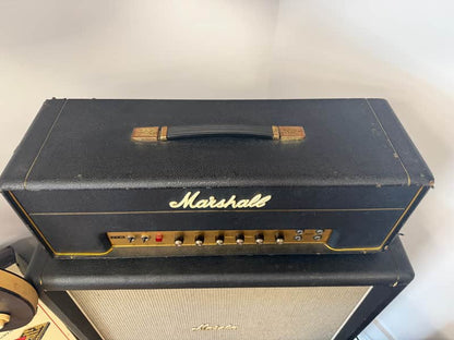 1967 Marshall JTM50 "Black Flag" 1987 Lead 2-Channel 50-Watt Guitar Amp Head - Black