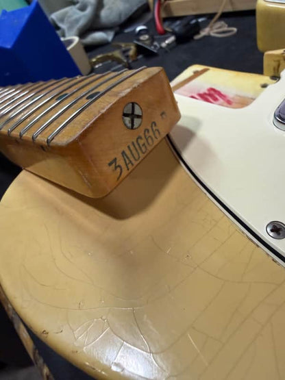 1966 Fender Telecaster with Maple Cap - Blonde - Ex. Tom Bukovac - 6.5 lbs - OSHC