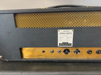 1967 Marshall JTM50 "Black Flag" 1987 Lead 2-Channel 50-Watt Guitar Amp Head - Black