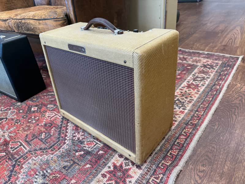 1957 Fender Deluxe 5E3 Narrow Panel 15-Watt 1x12" Guitar Combo - Tweed