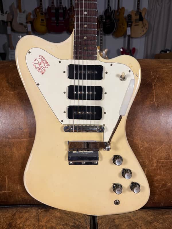 1965 Gibson Firebird VII Non-Reverse - Polaris White Refin