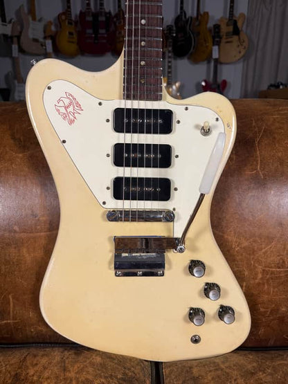 1965 Gibson Firebird VII Non-Reverse - Polaris White Refin