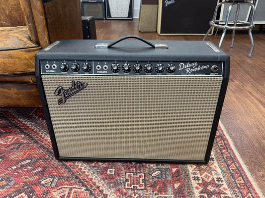 1967 Fender Deluxe Reverb 2-Channel 22-Watt 1x12" Guitar Combo - Black Panel