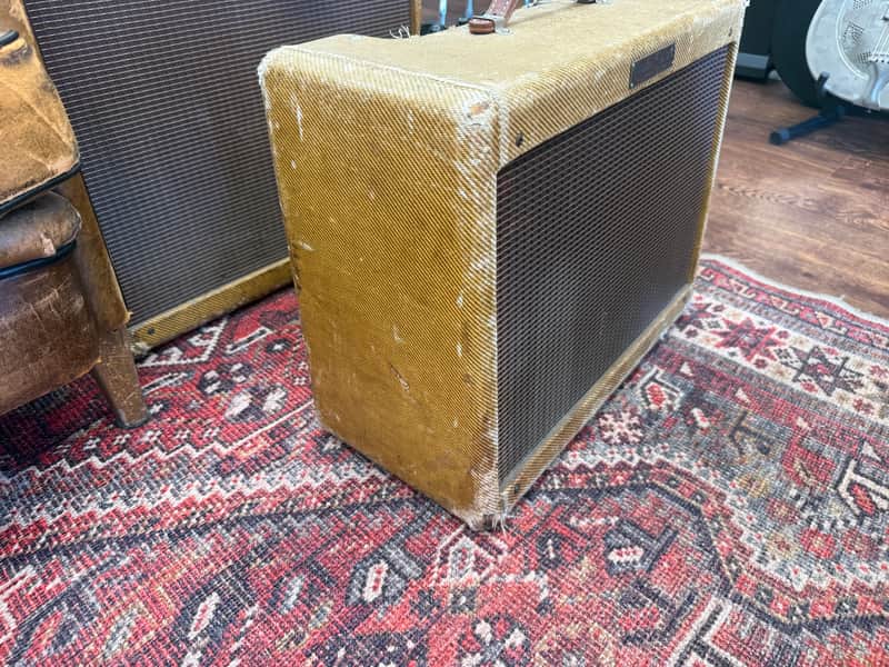 1959 Fender Deluxe 5E3 Narrow Panel 15-Watt 1x12" Guitar Combo - Tweed
