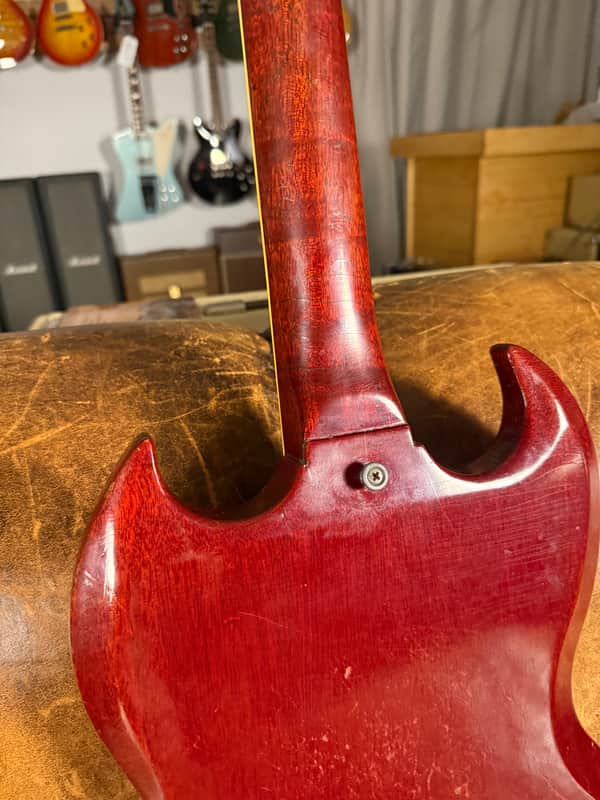 1965 Gibson SG Standard with Maestro Vibrola - Cherry - 1 and 5/8” Nut