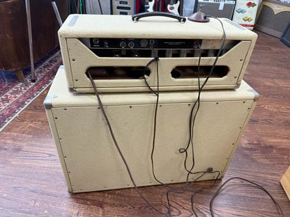 1961 Fender Bandmaster 6G7-A 40-Watt 1x12" Piggyback Guitar Amp - Brown