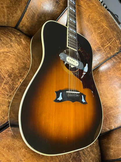 1980 Gibson Dove - Vintage Sunburst - DeArmond Pickup - OHSC