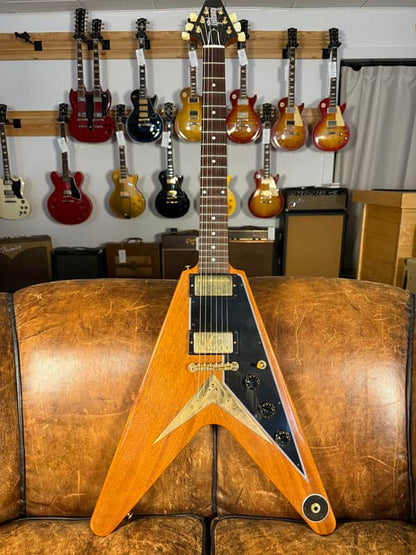 2021 Gibson Custom Shop '58 Mahogany Flying V Reissue - VOS Natural Walnut