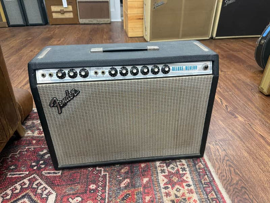 1978 Fender Deluxe Reverb 2-Channel 22-Watt 1x12" Guitar Combo - Silverface