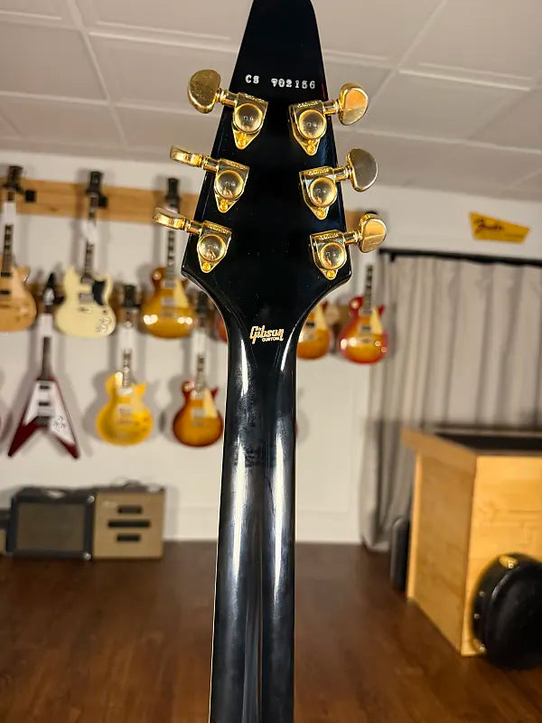 2017 Gibson Custom Shop Flying V Custom - Black