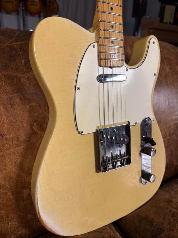 1966 Fender Telecaster with Maple Cap - Blonde - Ex. Tom Bukovac - 6.5 lbs - OSHC