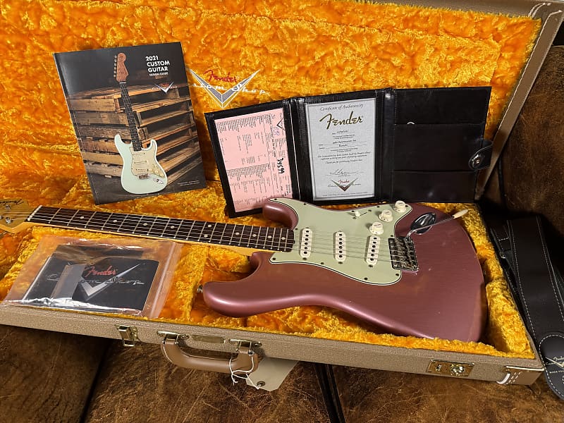 2021 Fender Custom Shop 1960 Stratocaster Journeyman - Burgundy Mist Metallic
