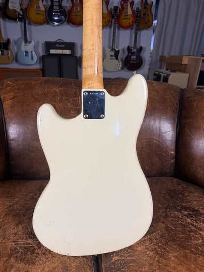1967 Fender Mustang Guitar - Olympic White - OHSC