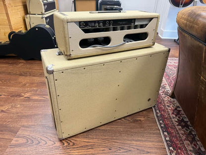 1963 Fender Bandmaster 6G7-A 40-Watt 2x12" Piggyback Guitar Amp - Blonde