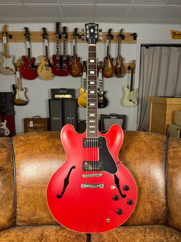 2017 Gibson Memphis ES-335 Block - Satin Faded Cherry