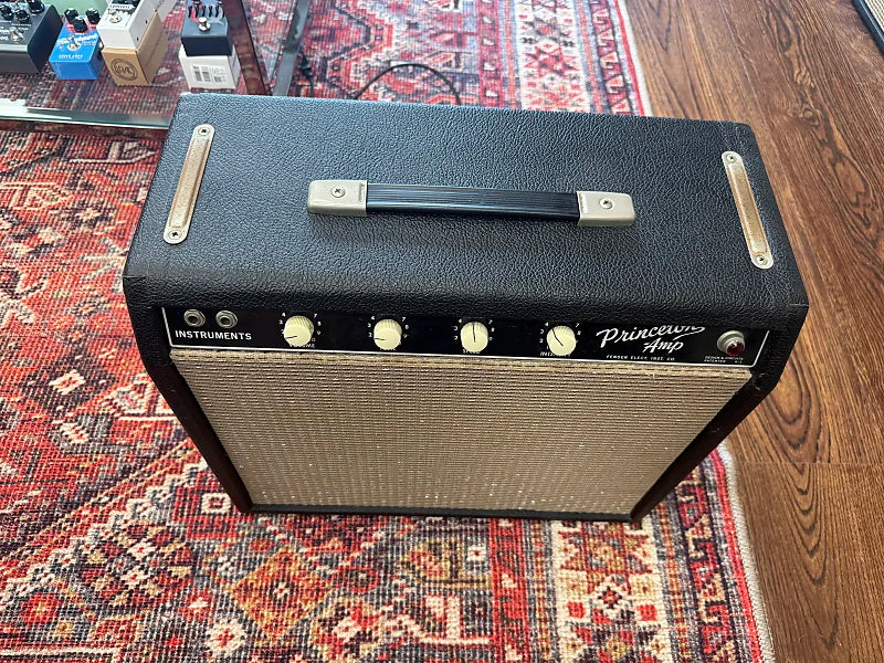 1964 Fender Princeton 12-Watt 1x10" Guitar Combo - Black Panel Tuxedo