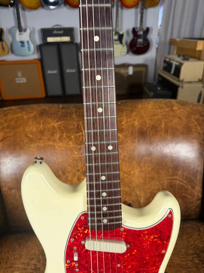 1967 Fender Mustang Guitar - Olympic White - OHSC