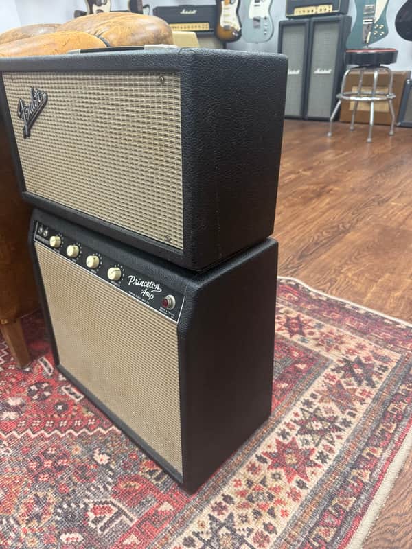 1964 Princeton 6E2 "Tuxedo" 12-Watt 1x10" Guitar Combo and Matching Reverb Head