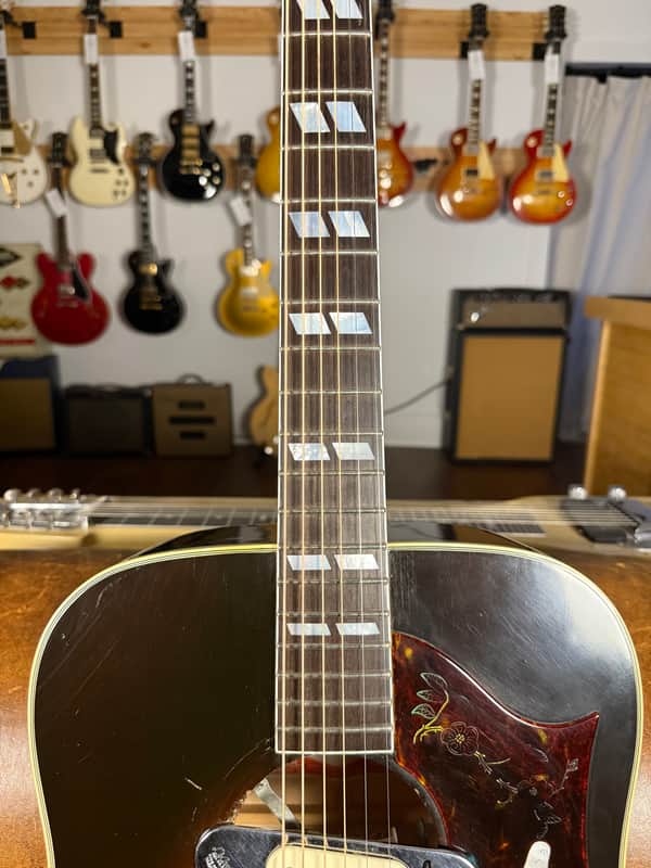 1980 Gibson Dove - Vintage Sunburst - DeArmond Pickup - OHSC
