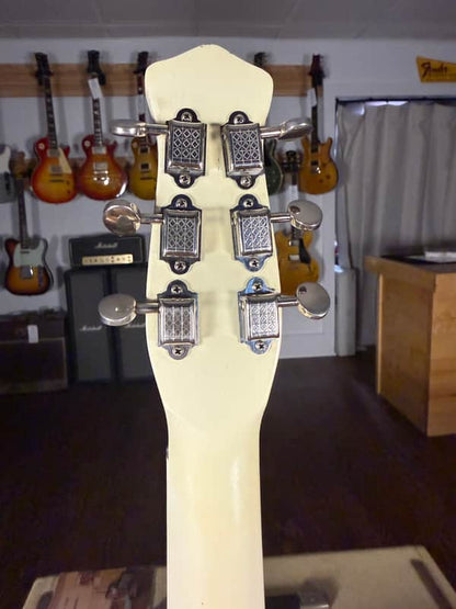 1960's Danelectro 6026 DC-2 Deluxe Double Pickup Shorthorn - White