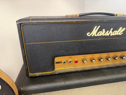 1967 Marshall JTM50 "Black Flag" 1987 Lead 2-Channel 50-Watt Guitar Amp Head - Black