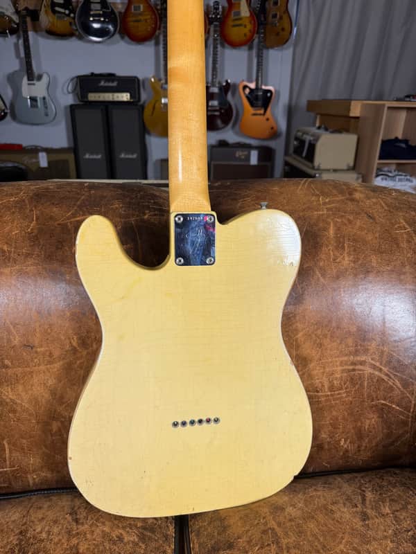 1966 Fender Telecaster with Maple Cap - Blonde - Ex. Tom Bukovac - 6.5 lbs - OSHC