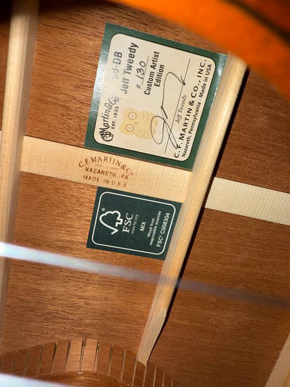 2012 Martin 00-DB Jeff Tweedy - Mahogany Burst