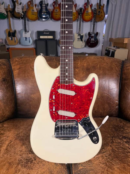 1967 Fender Mustang Guitar - Olympic White - OHSC