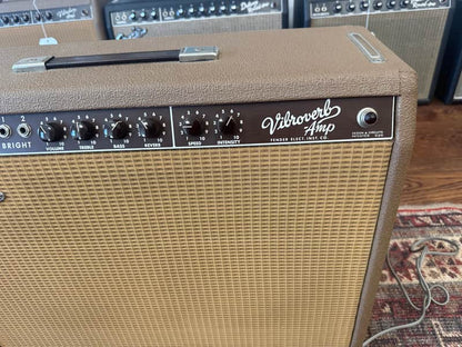 1963 Fender Vibroverb 6G16 Brownface 40-Watt 2x10" Guitar Combo - Brown