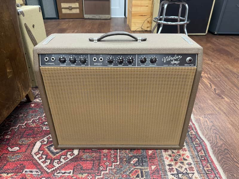 1962 Fender Vibrolux 6G11 Brownface 30-Watt 1x12" Guitar Combo - Brown