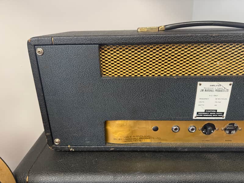 1967 Marshall JTM50 "Black Flag" 1987 Lead 2-Channel 50-Watt Guitar Amp Head - Black