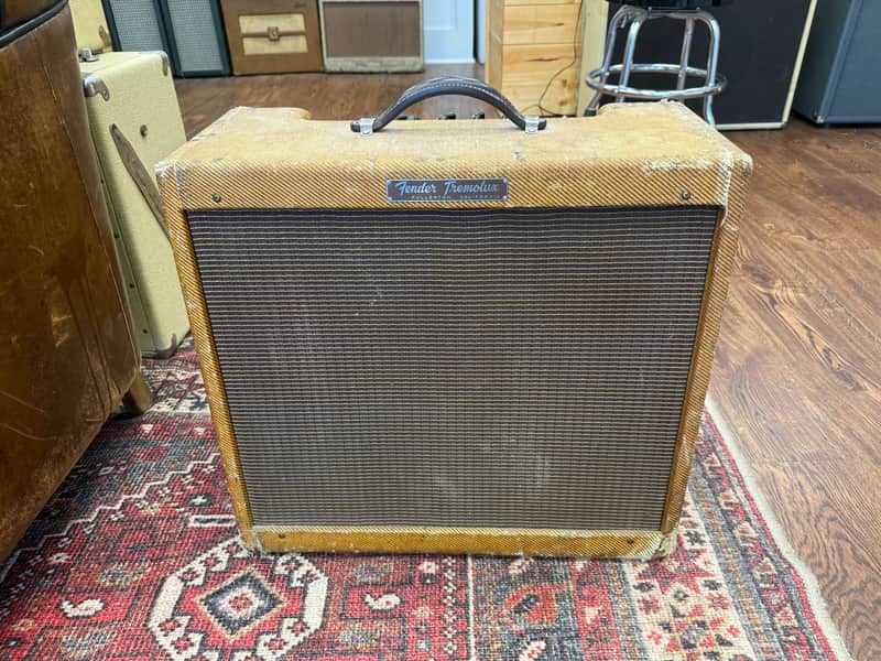 1960 Fender Tremolux 5E9-A Narrow Panel 15-Watt 1x12" Guitar Combo - Tweed