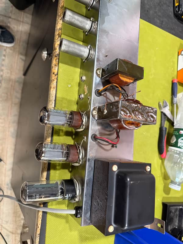 1959 Fender Bandmaster 5E7 Narrow Panel 26-Watt 3x10" Guitar Combo - Tweed