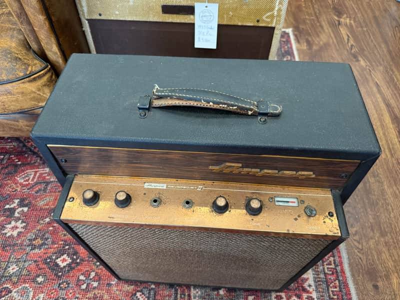 1967 Ampeg J-12R Reverbojet"Golden Glo" 18-Watt 1x12" Guitar Combo - Black