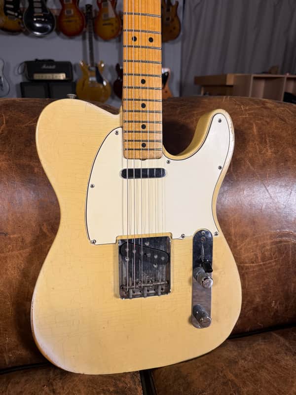1966 Fender Telecaster with Maple Cap - Blonde - Ex. Tom Bukovac - 6.5 lbs - OSHC