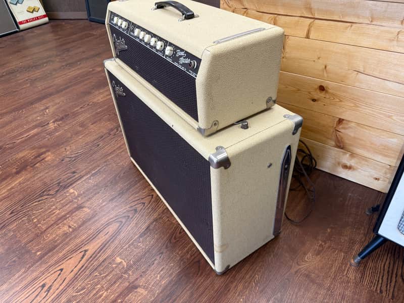 1961 Fender Bandmaster 6G7-A 40-Watt 1x12" Piggyback Guitar Amp - Brown