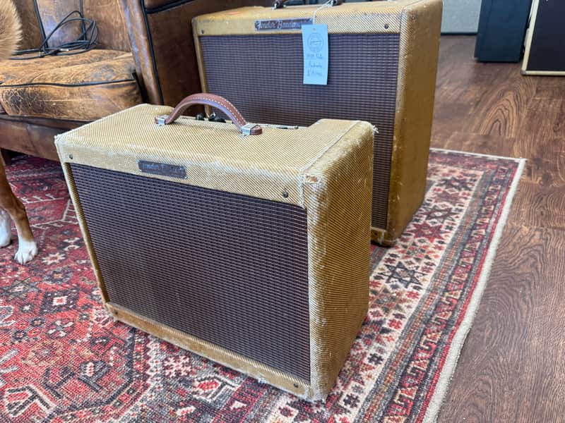 1959 Fender Deluxe 5E3 Narrow Panel 15-Watt 1x12" Guitar Combo - Tweed